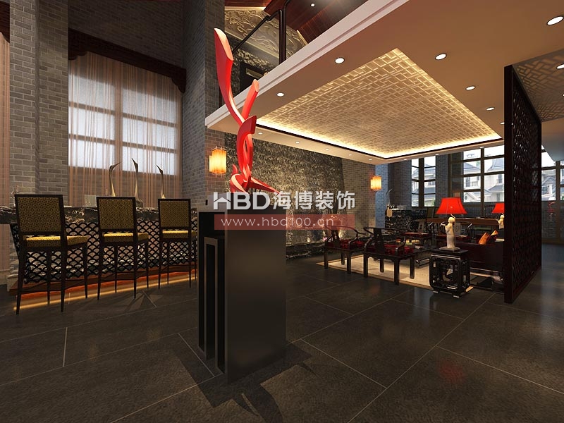 日熙貿(mào)易公司會所設(shè)計 休閑區(qū)