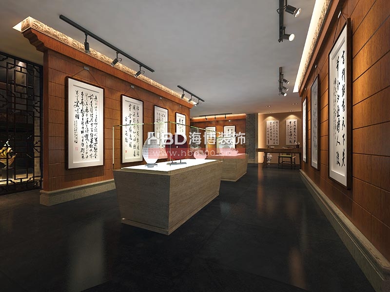 日熙貿(mào)易公司會所設(shè)計 畫廊