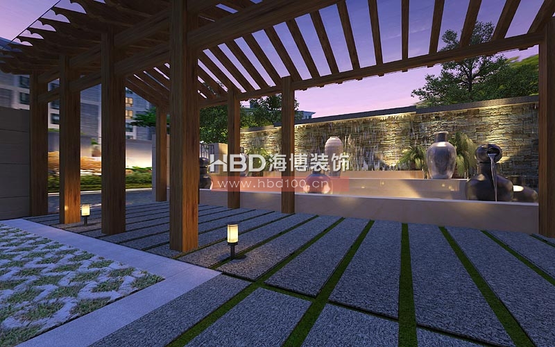 日熙貿(mào)易公司會所設(shè)計 入戶花園