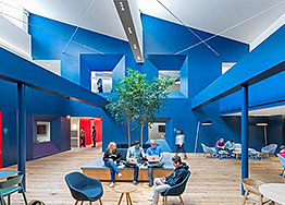 純色劃分空間的辦公室裝修設(shè)計長這樣！