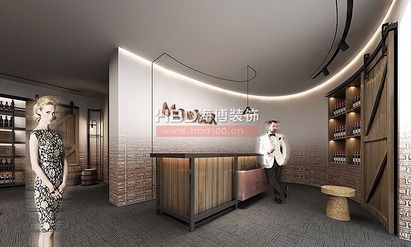 酒莊裝修設計,廣州裝修設計公司,紅酒專賣店設計,海博裝飾.jpg